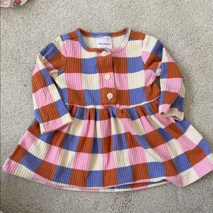 Hanna Colorful Plaid Baby Dress
